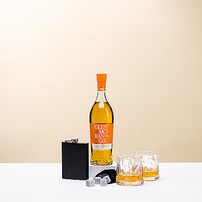 Whisky Glenmorangie and 2 Glasses