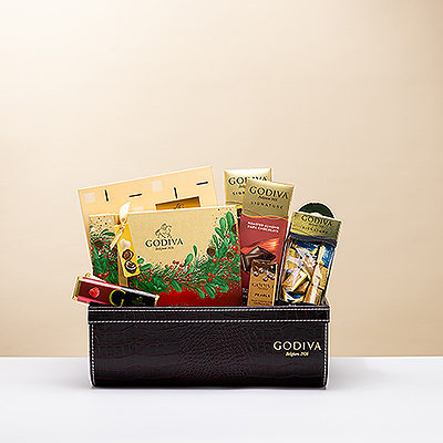 Give the very best this Christmas with a spectacular Godiva chocolate VIP gift hamper. 
With plenty to share and to enjoy, it is the perfect Christmas chocolate gift for families, holiday business gifts, and for your favorite chocoholic!
