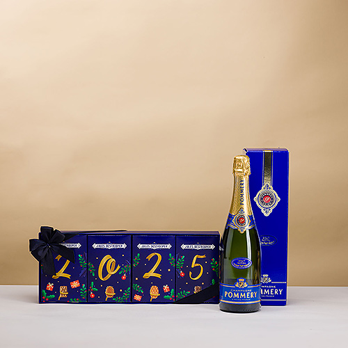 Champagne Pommery & Jules Destrooper New Year Gift Box 2024