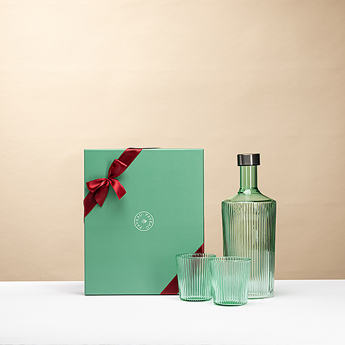 Paveau Bondi with Bottle & Elegant Glasses