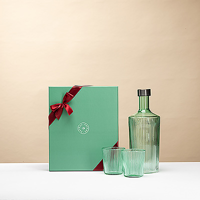 Descubre el Juego de Regalo Paveau Bondi: 1 botella refinada & 2 copas elegantes en una caja de lujo. Un regalo sostenible y elegante.