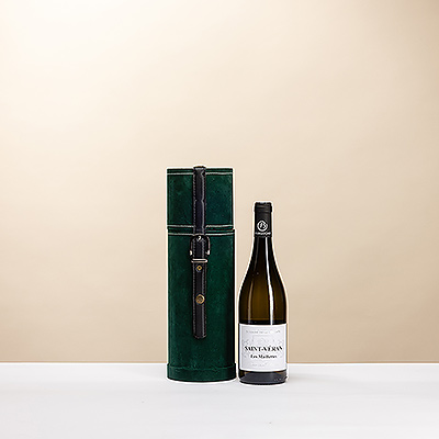 Discover the refined Saint-Véran Les Maillettes , an elegant Burgundy Chardonnay presented in a luxurious velvet wine box. A stylish wine gift for every special occasion.