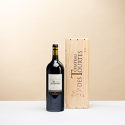 Château des Tourtes 2018, Magnum in a Wooden Crate - Delivery in Germany by GiftsForEurope