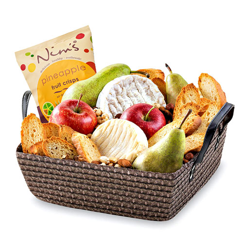 Fresh Fruit & French Cheese Basket
