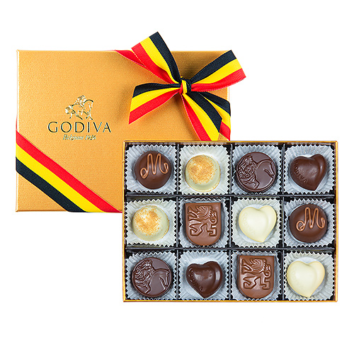 Godiva Belgian Gold Gift Box, 12 pcs