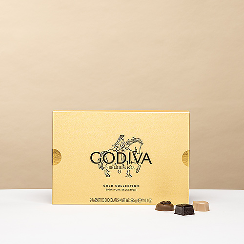 Godiva Gold Collection Rigid Box, 24 pcs