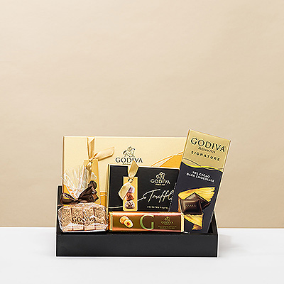 Godiva Black & Gold Gift Tray