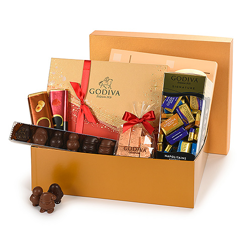 Godiva Golden Christmas Gift Box