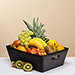 Exotic & Classic Fruit in Leather Hamper [01]