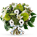 Trias White Sparkle Bouquet - Medium (30 cm) [01]