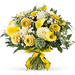 Flowers 2018 : Yellow White Spring Bouquet - Large (35 cm) [01]