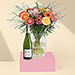 Gerbera Mix Bouquet & Champagne Léon & Lucien [01]