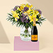 Yellow Lilies Bouquet & Veuve Clicquot Champagne [01]