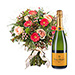 Seasonal Bouquet & Champagne Veuve Clicquot Brut [01]