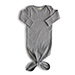 Mushie Baby Gown & Beanie - Gray [02]