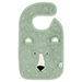 Mushie Dinner Set Sage Green & Mr. Polar Bear Bib [02]