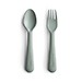 Mushie Set de Repas Sage Vert & Bavoir Mr. Ours Polaire [05]