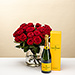 Red Roses with Veuve Clicquot Champagne [01]