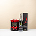 Coffret avec roses rouges & Champagne Lanson [01]