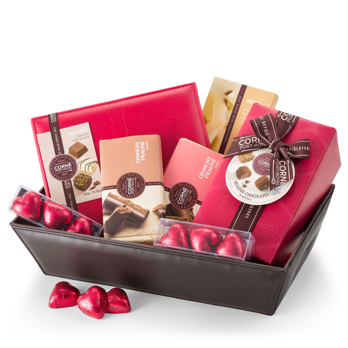 Corné Port-Royal Chocolate Gift Basket with Belgian Chocolates - Delivery in Czech Republic by GiftsForEurope