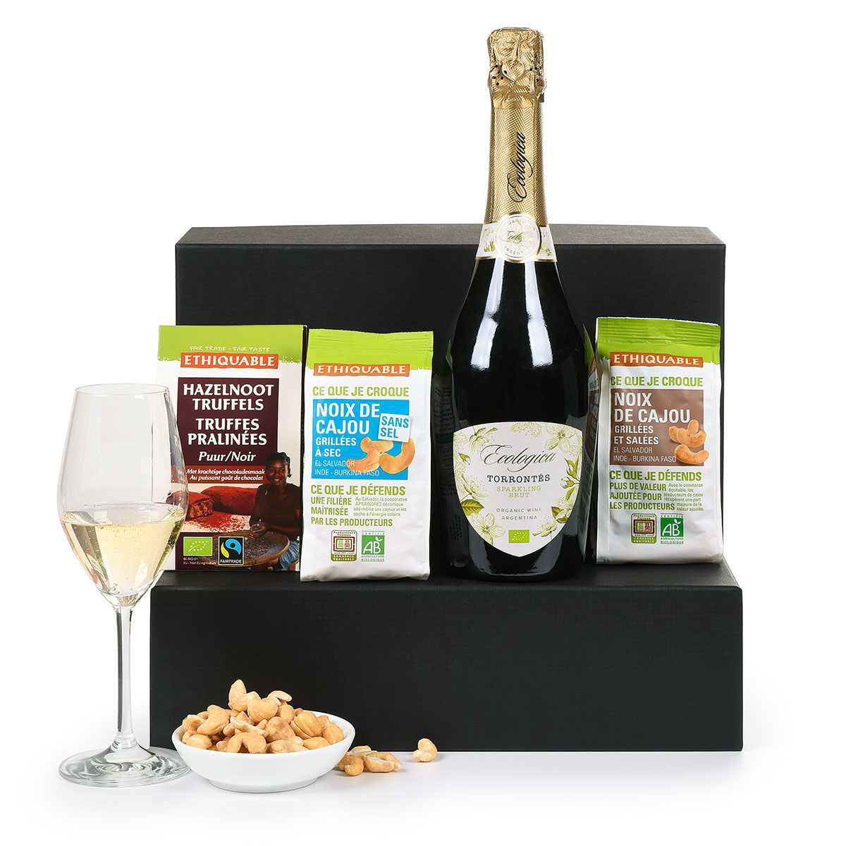 Trias Fair Trade Sparkling Wine Gift Box Delivery in