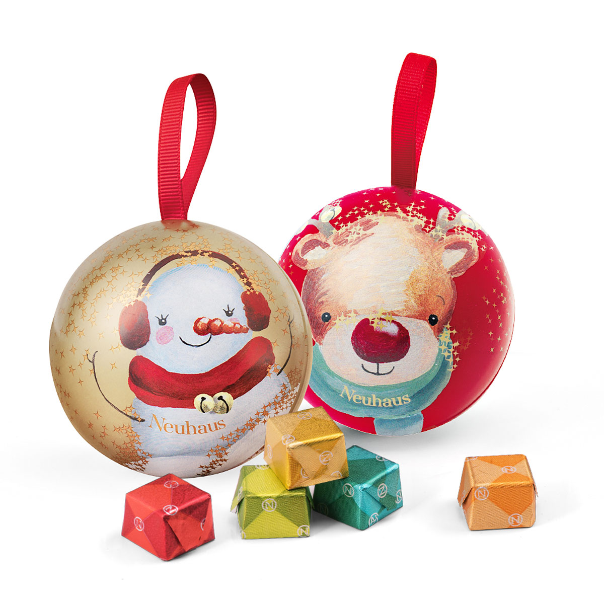 neuhaus christmas chocolate gift box with baubles neuhaus christmas chocolate gift box with baubles