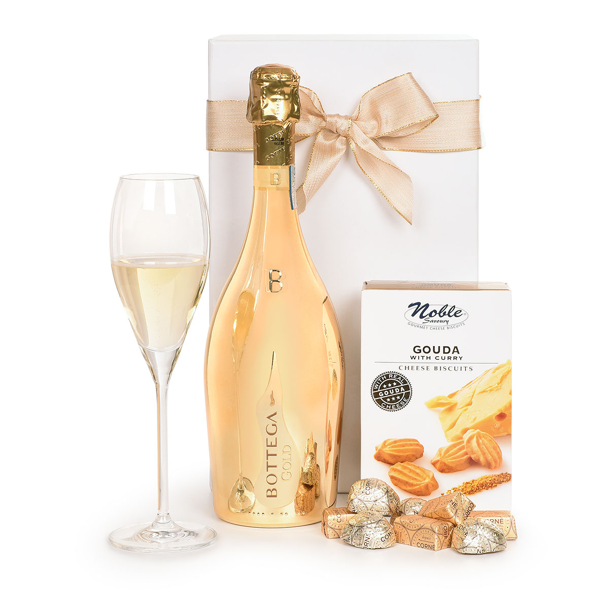 Bottega Gold Prosecco Spumante Snacks Chocolates Delivery In Belgium By Giftsforeurope