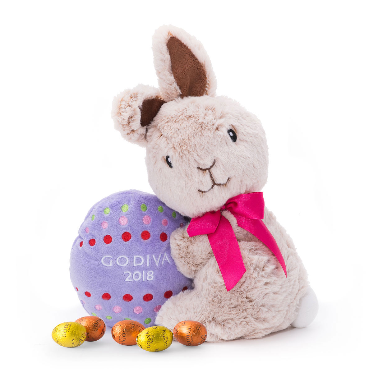 Godiva Plush Bunny With Easter Eggs Delivery In Ireland By Giftsforeurope