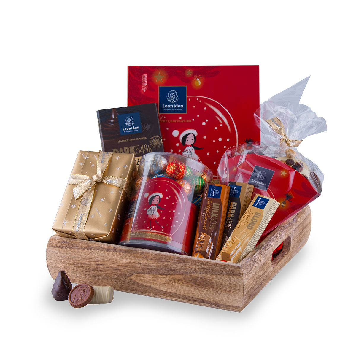 wooden gift tray