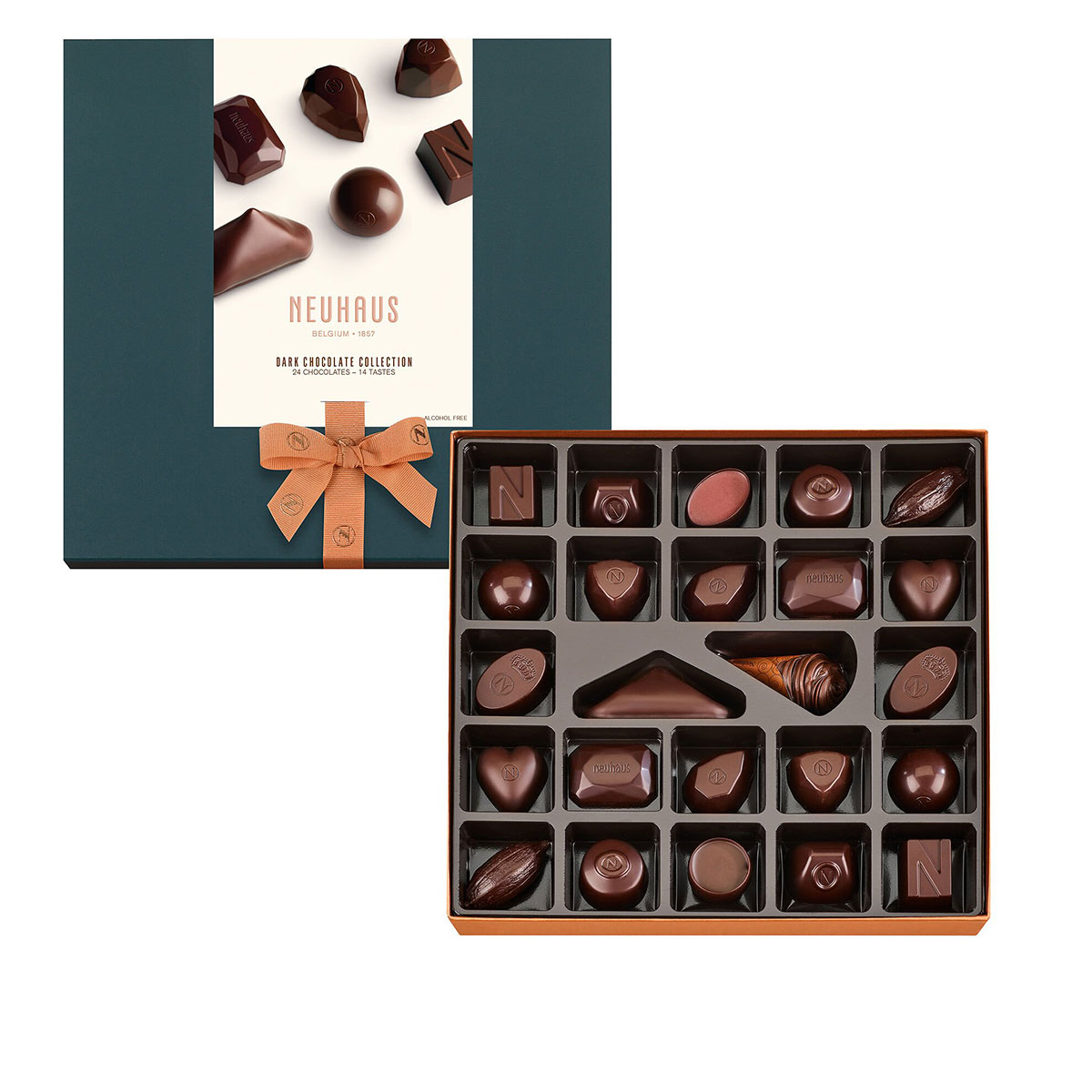 Neuhaus Collection Dark, 25 pcs - Delivery in Belgium by GiftsForEurope